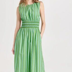 Faithfull The Brand Cira Maxi Dress, Acai Green, 2,  Excellent Used Condition